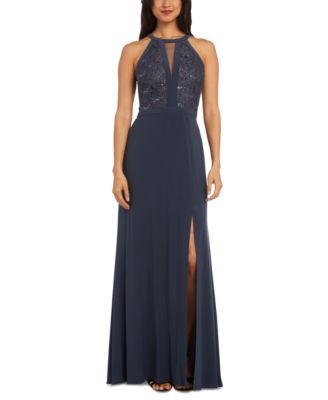 Nightway Lace Halter Gown ☀ Reviews ...